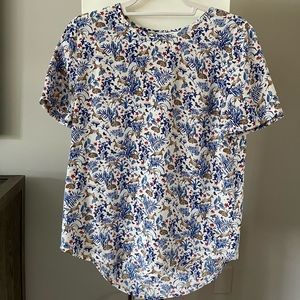 Equipment silk t-shirt. Deer / Forrest print